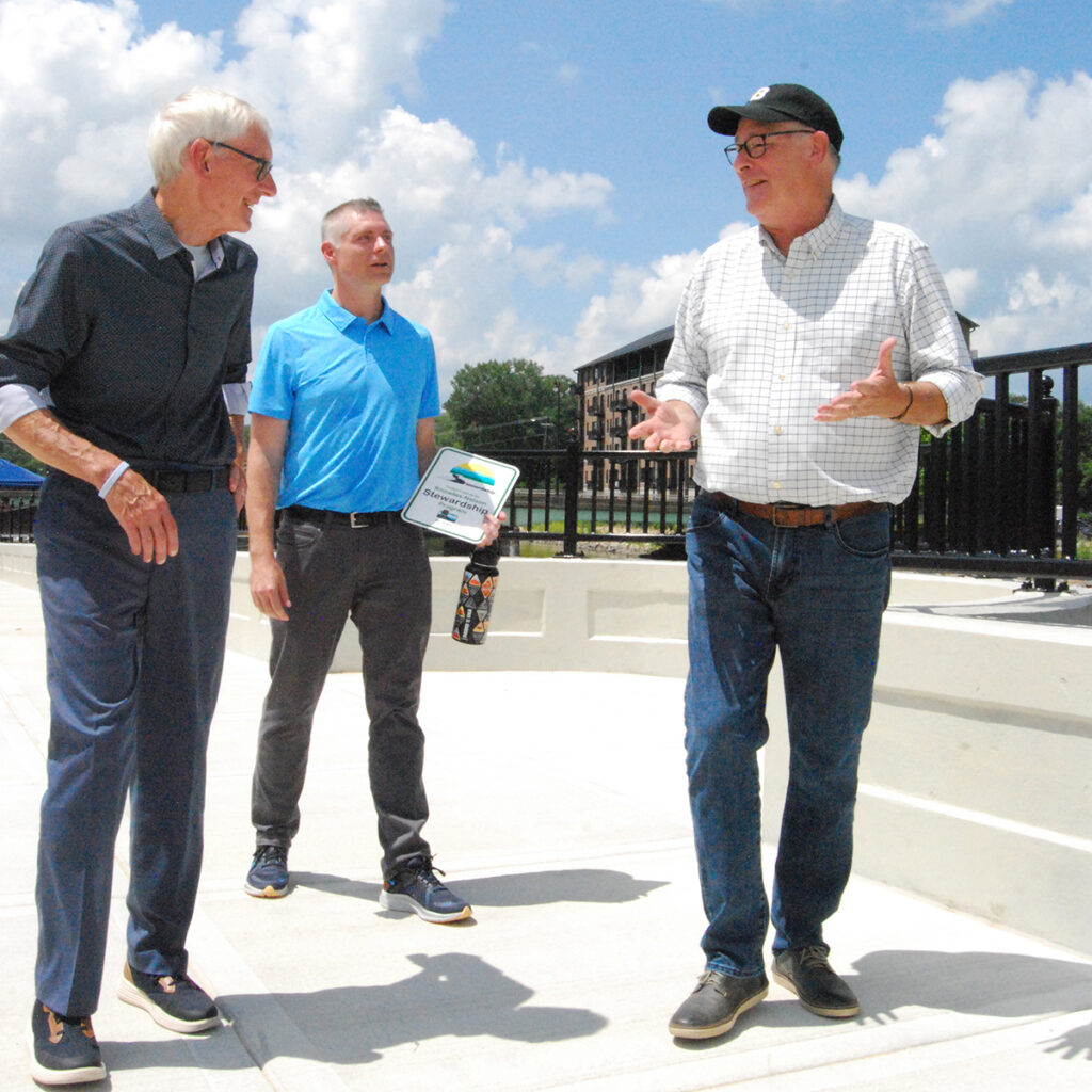 President of R.H. Batterman, Frank McKearn meeting with Wisconsin Governor, Tony Evers. 