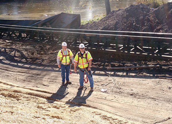 Batterman employees at construction site